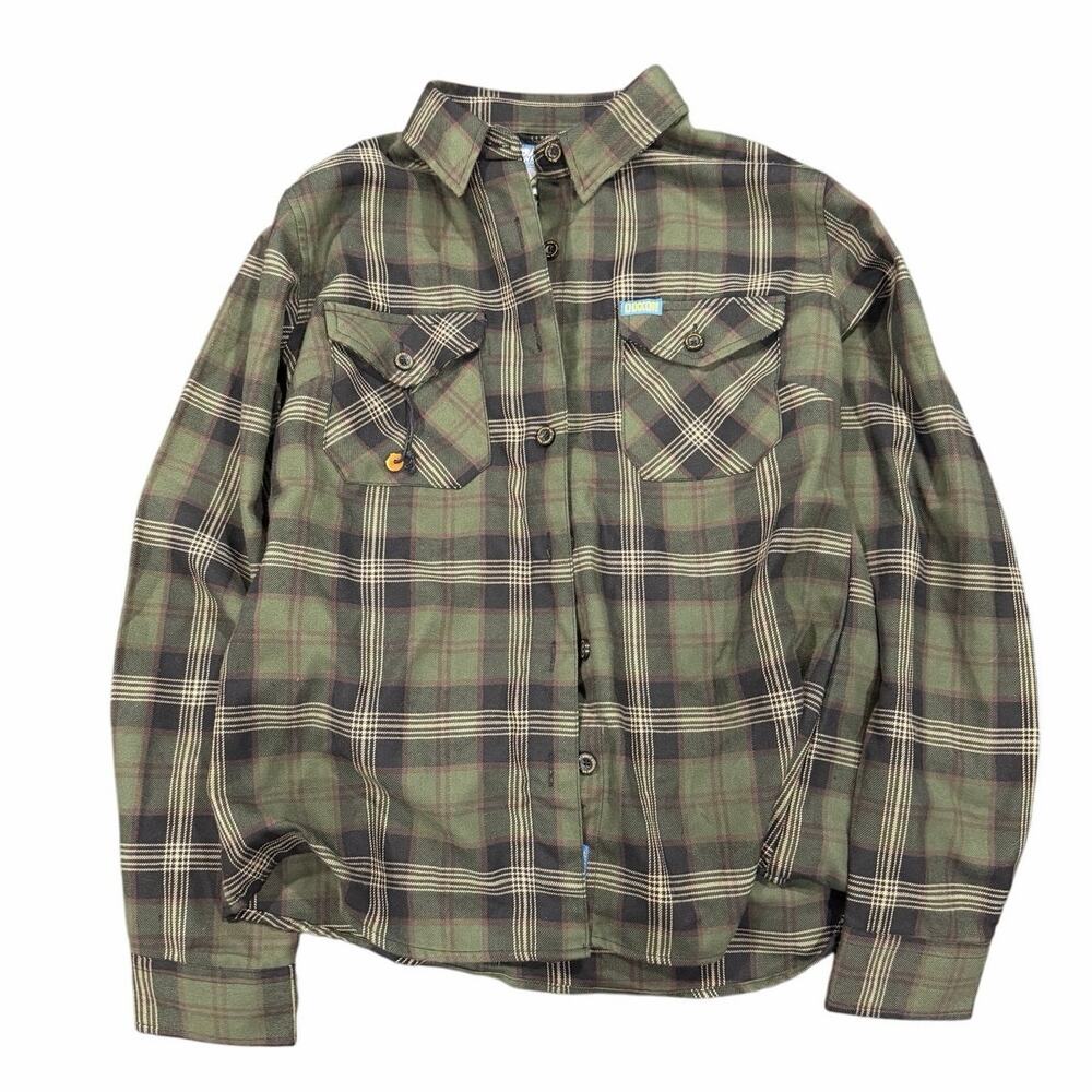 Dixxon Flannel Company Women's Medium Green Beret Flannel NWOT